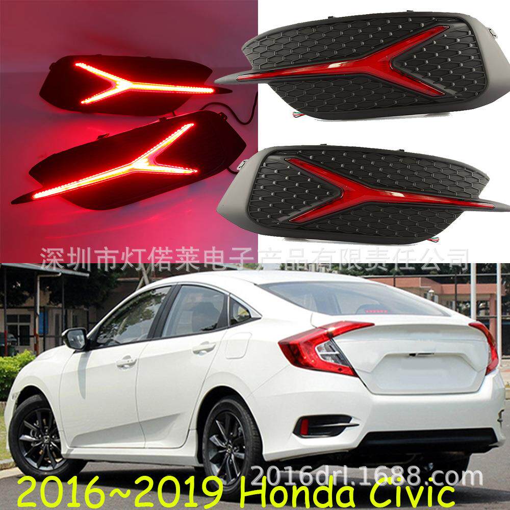 2016~2019思域后杠灯思域刹车灯尾灯大灯CIVICrearlight