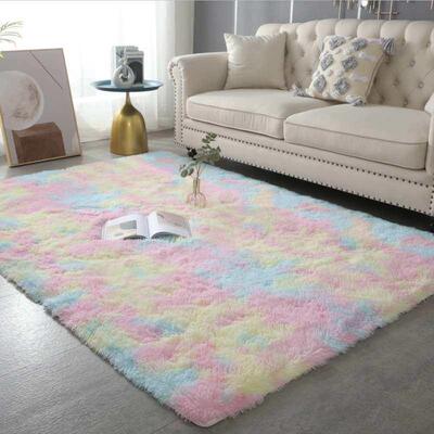 Silk Wool Tie Dye Living Room Sofa Coffee Table Mat Bedside