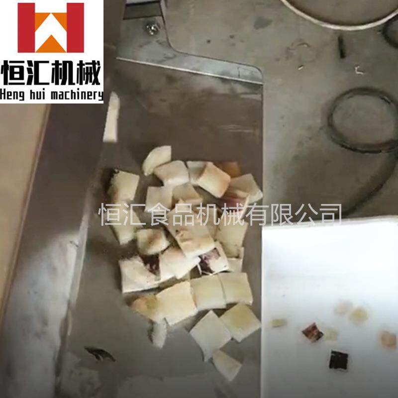 新型腰子切条机大型多功能网带式墨鱼切段机价格尺寸可加工切条