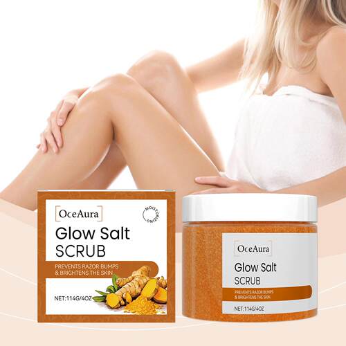 OCEAURA Turmeric Body Scrub - Gentle, Moisturizing, Cleansin