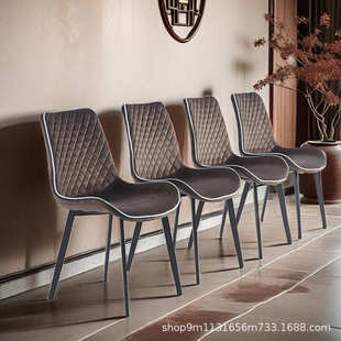 轻奢盆椅靠背椅酒店批发洽谈椅餐厅椅卧室家用餐厅创意绒布软包椅