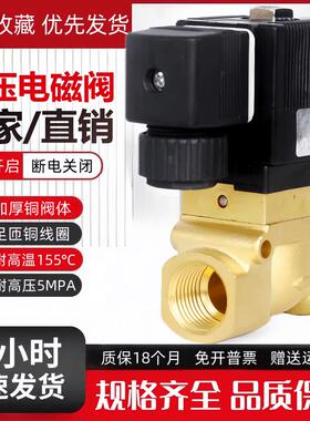 高压电磁阀水阀气阀5404-02/03/04/06/08吹瓶机船用高压阀220V24V
