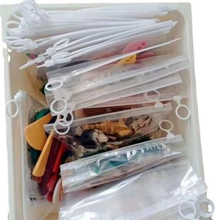 拼图收纳袋儿童玩具小颗粒卡片整理神器宝宝外出收纳包透明拉环袋