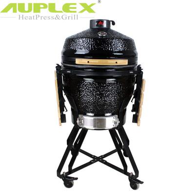 BBQGrill陶瓷烧烤炉22英寸外贸出口现货烟熏焖烤炉烧烤架Kamado