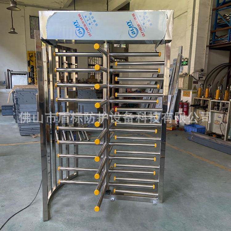 员工进出全高旋转通道门 不锈钢智能加厚刷卡转闸 栅栏转闸门