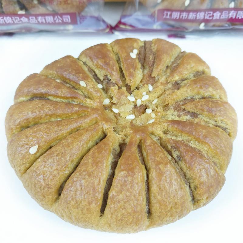 新锦记马蹄酥江阴特产红豆沙馅芝麻饼干传统糕点心早餐零食