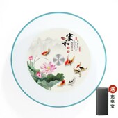 桌面餐桌圆桌旋转底座桌转酒店用转盘圆子台餐台钢A 1化玻璃家盘