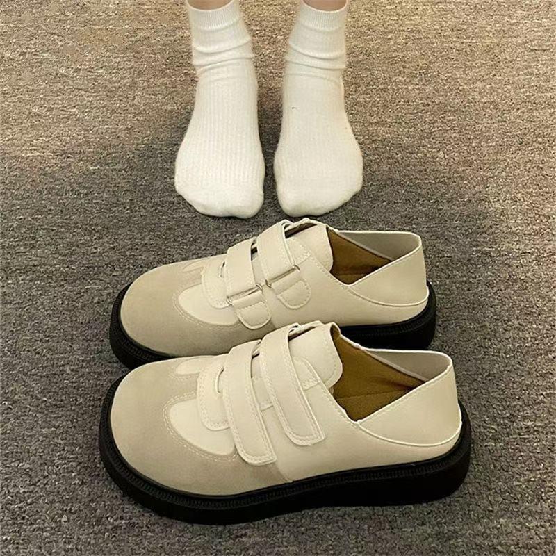 厚底勃复古魔术百搭学生老爹鞋