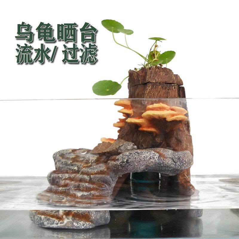 鱼缸过滤器乌龟低水位泵瀑布流水浅水3合1循环瀑布式内置静音浅水