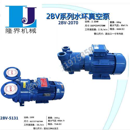 2BV水环式真空泵高效率电动小型液环泵现货供应物流发货速度快