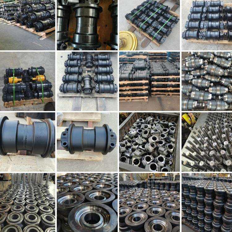 挖掘机底盘配件神钢SK210-6承重轮液压油缸护链千秋架连杆挖斗齿
