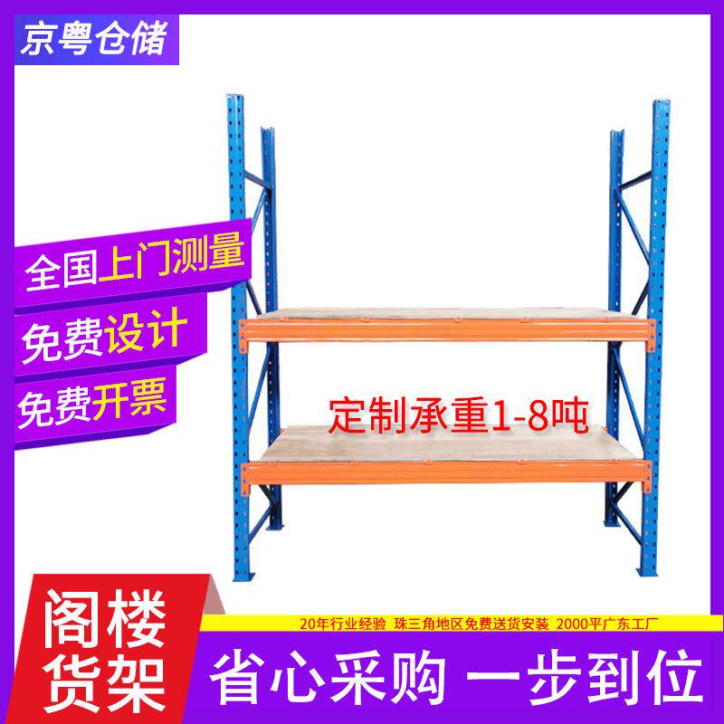 重型货架加厚仓储置物架横梁式仓库高位托盘板材布匹多层储物货架