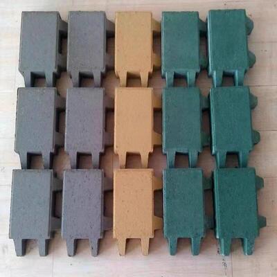 井字砖八字砖九孔砖圆草孔停车位植草砖蟹脚砖仿石材透水砖草坪砖