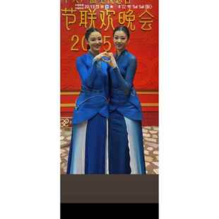 高档2025春同款喜上头舞蹈演出服舞台枝服装古典上服饰喜鹊枝头晚