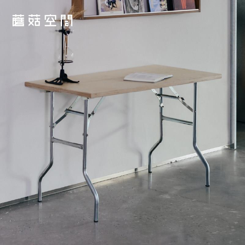 蘑菇空间复古工业风 折叠餐桌 办公桌海洋板培训桌折叠简约长条桌