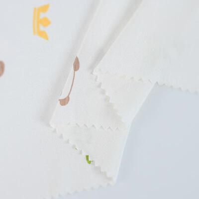 棉氨纶料汗布印花居布料a人类HJW童装垂顺爽滑夏季睡衣家服装面现