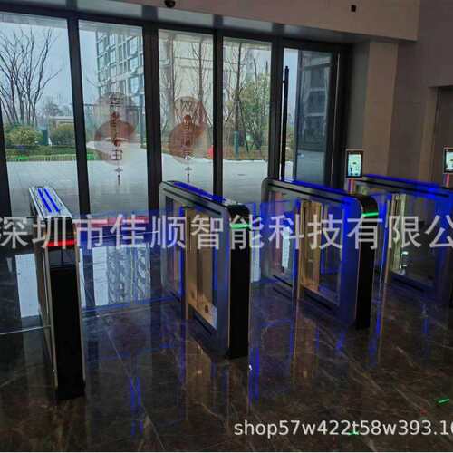 防撞智能摆闸人行闸入口人脸识别一体机考勤门禁进门出门口机闸机