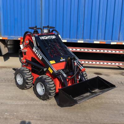 工厂新款轮式滑移装载机HT320TZ小型铲运装载机道路清理小铲车
