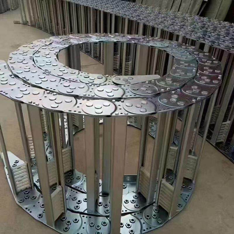 桥式钢铝拖链钢制不锈钢金属坦克链全封闭型钢铝拖链机床附件