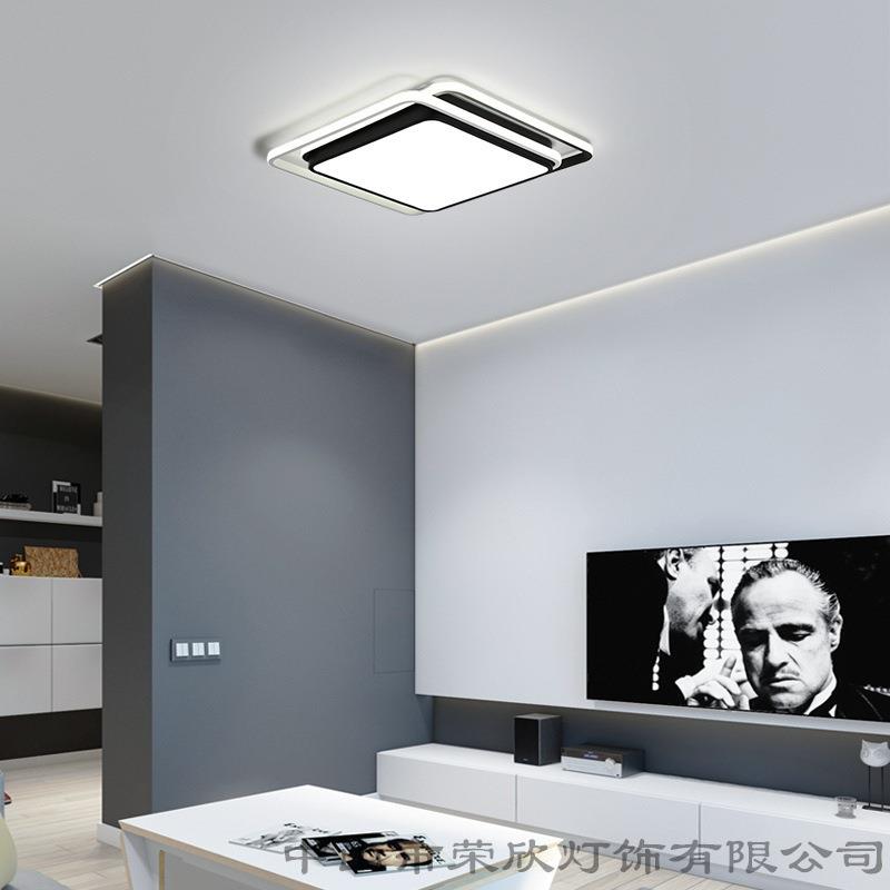 客厅吸顶灯简约现代卧室灯北欧大气遥控书房创意个性调光LED灯具