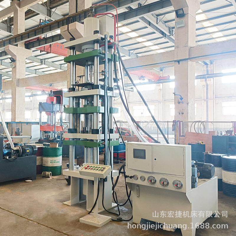 氧化锆粉末成型机100T陶瓷粉液压机四柱厂家直供碳化硅双向挤压