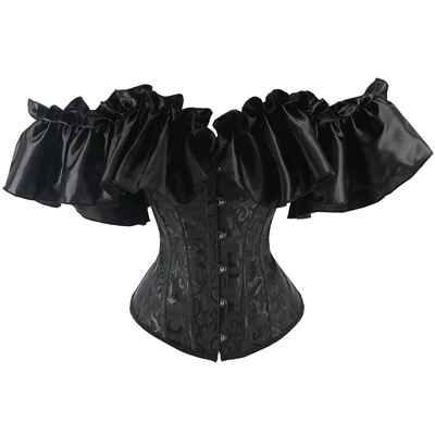 Off Shoulder Corset Blouse Sexy Gothic Bustiers Corsets Top