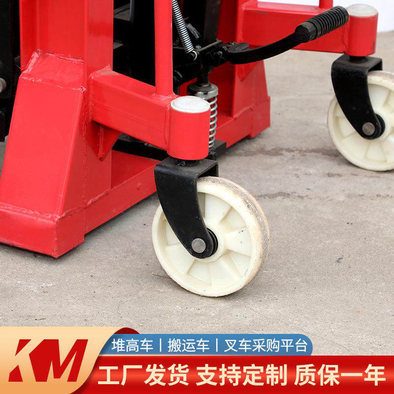 供应手动升高车托盘堆高升降叉车1吨2吨手动液压堆高车多种规格