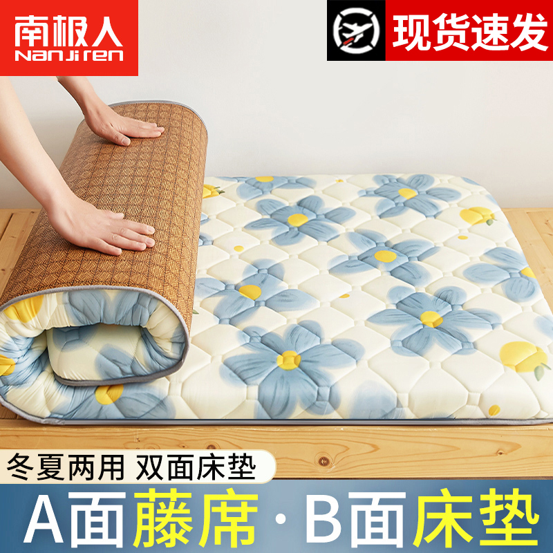 夏天新款乳胶床垫遮盖物凉席学生宿舍单人家用软垫租房专用榻榻米
