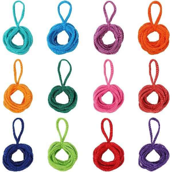192 Pcs Braided Rope Refill Pack Potholder Kits for Kids - 实物图