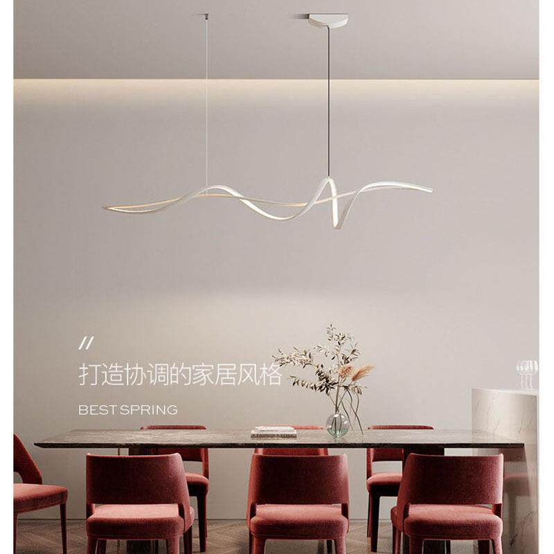 个餐厅吊灯.5696米现代1.2一字1性.4长条饭厅吧1极台简约led餐桌
