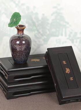 壶厂家爆源款红木实002货木雕刻底座紫光檀奇石紫砂展示架