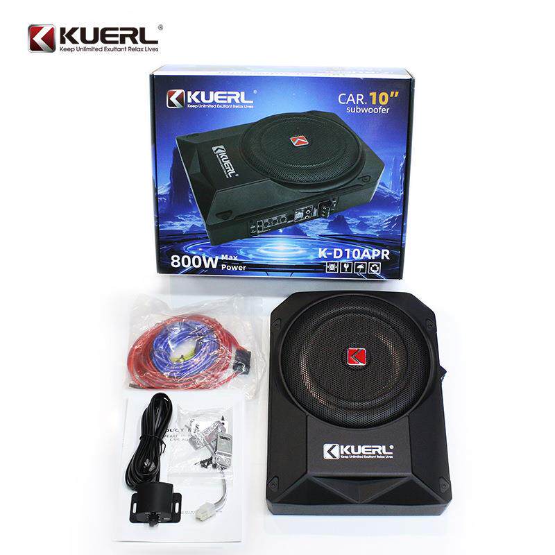 厂家车载音响改装大功率有源12V纯低音10寸超薄汽车低音炮