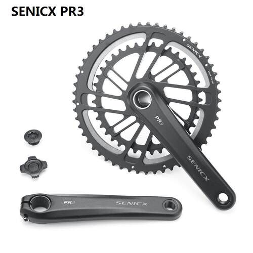 Senicx Pr3公路自行车曲柄组超轻曲柄24毫米轴中心轴铝合金