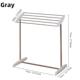 多功能小衣架落地不锈钢移动晒衣架阳台小型折叠斜面晾毛巾架