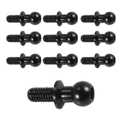 Durable 10Pcs M3 Metal Hex Ball Head Screws for Tamiya TT01