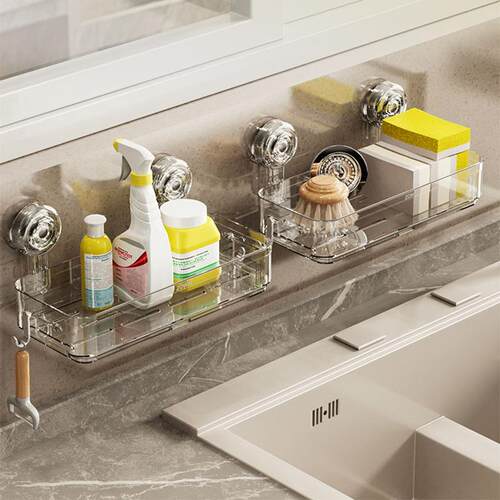 Suction Cup Kitchen Organizer for Garlic, Ginger, and Scalli