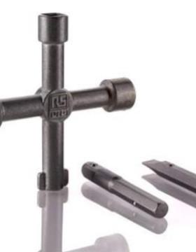 RSPro控制柜扳手439-3025锌合金制十字扳电柜钥匙