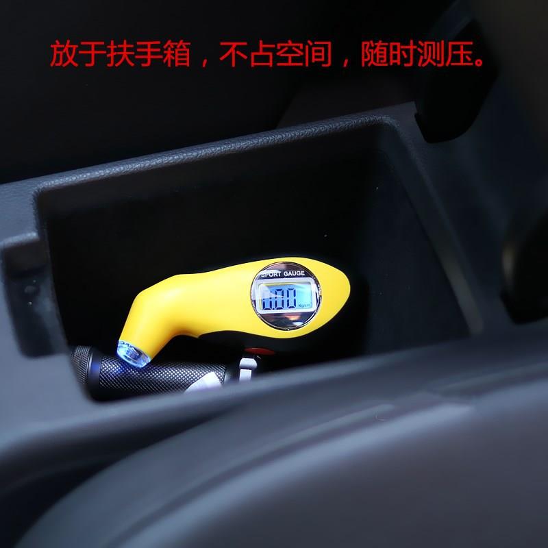 汽车数显轮胎充气压可放气数字显示胎压计高精度气压监测器