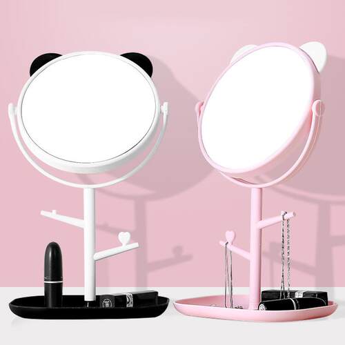 Cat Ear Desktop Single-Sided Cosmetic Mirror, Cartoon HD Pri