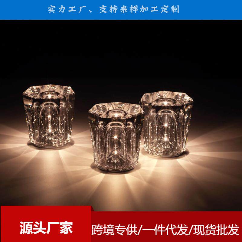 跨境水晶钻石充电台灯清吧KTV酒吧氛围灯桌面蜡烛灯床头创意礼品