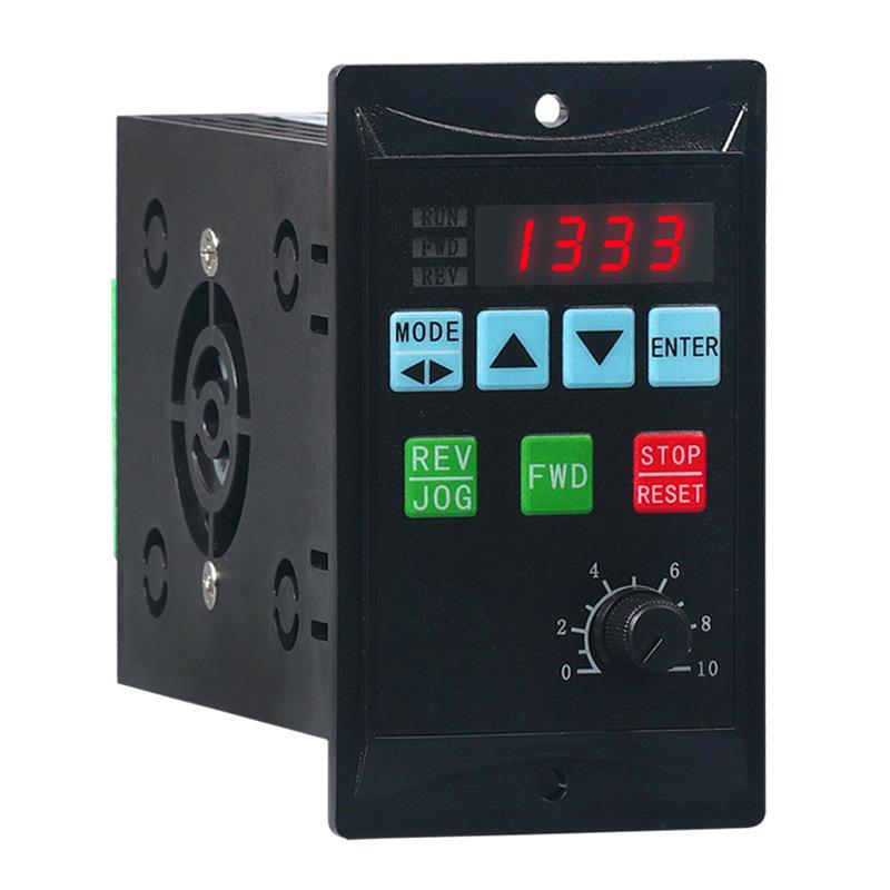 简易变频器单相输入220V三相输出风机水泵电机变频调速器400W750W