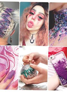 7Colors/Set Shinning Glitter Sequ Gel For Party Christmas DI