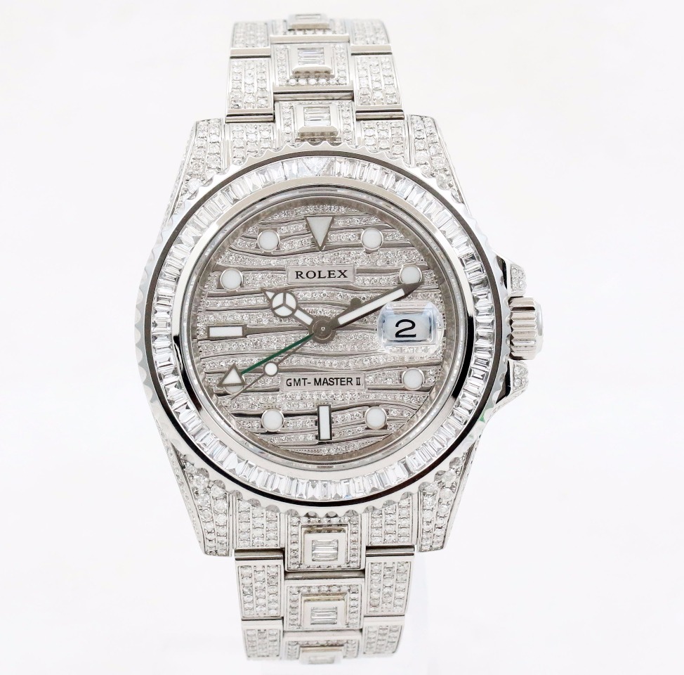 正品[9.8新]劳力士格林尼治116710升级116769后镶钻自动机械男表