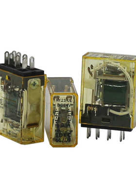 IDEC和泉二开二闭8脚3A带灯电磁中间继电器RY2S-UL-D24 DC24V