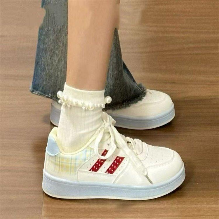 软皮芒果复古系带阿甘休闲老爹鞋