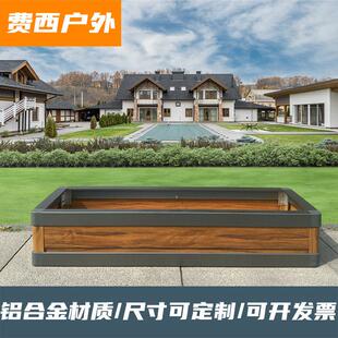 铝合金组合花箱户外花槽厂家外摆庭院种植箱花盆市政围栏隔断箱用