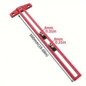 热销铝合金二合一木工角度画线尺多功能活动T型划线尺量具