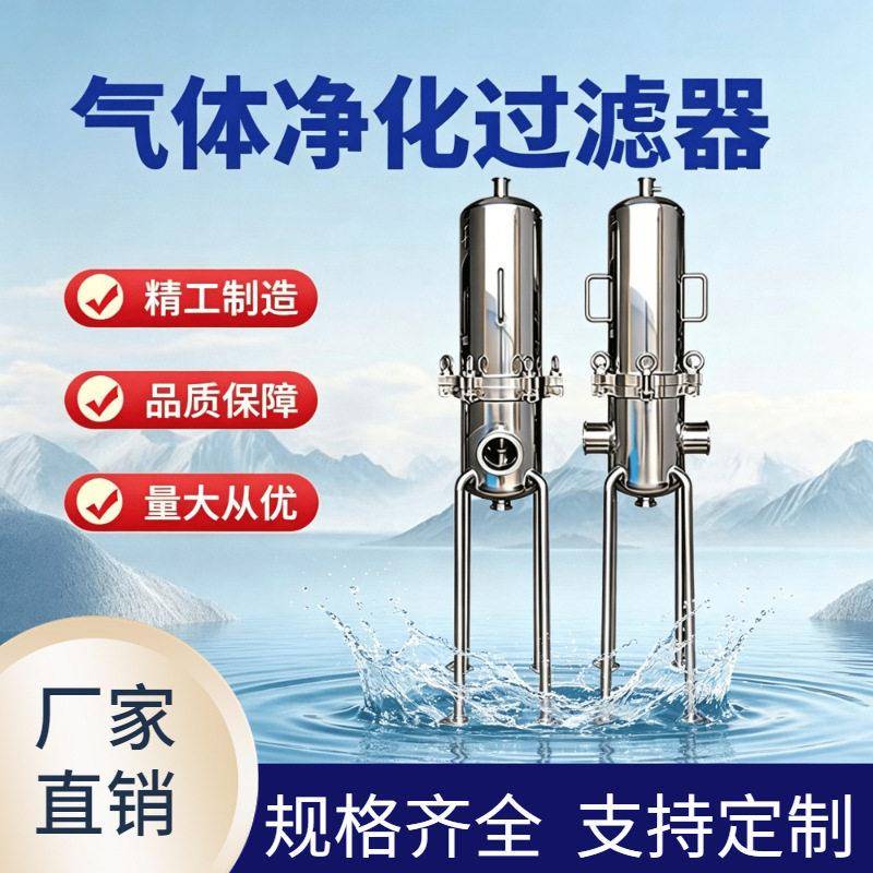 304不锈钢压缩空气过滤器蒸汽灭菌用卫生级工业效净化空气设备