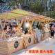 户外摊位架移动箱体夜市摆摊活动棚小吃售货车促销 台集市木质花车