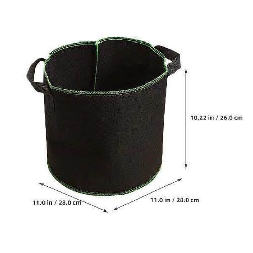 6 Pcs Non-woven Planting Bucket Bag Fabric Planters for